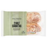 Waitrose half ciabattas 2 pack (British brand)