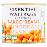 Essential baked beans in tomato sauce 220g, imported from the UK