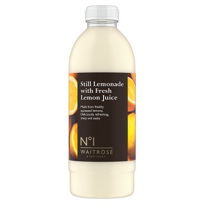 Waitrose No.1 still lemonade with fresh lemon juice 1 litre (British brand)