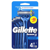 Gillette Sensor 3 disposable razors 4 pack (British brand)