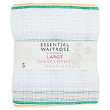 Waitrose Essential dishcloths pack of five large - British product