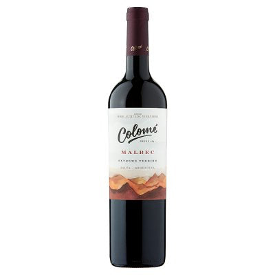 Colomé Malbec red wine 75cl from Salta Argentina (British brand)