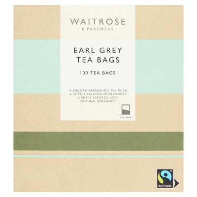 Waitrose Earl Grey tea bags 100 pack 250g - British product