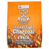 Big K instant lighting charcoal 4x1kg (British brand)