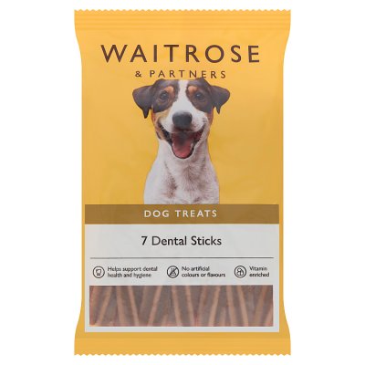 Waitrose dental sticks dog treats 180g, British product