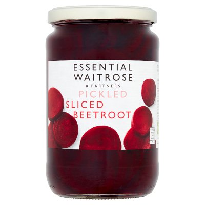Waitrose pickled sliced beetroot 710g jar - British product