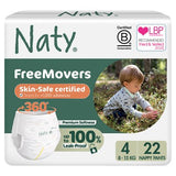 Naty FreeMovers nappy pants size 4 (8-15kg) 22 pack, (British brand)