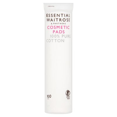 Waitrose cosmetic pads pure cotton 100s (British brand)