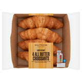 Waitrose butter croissants 4 pack for breakfast, UK version