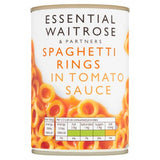 Waitrose Essential spaghetti rings in tomato sauce 410g - British product