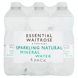 Essential sparkling natural mineral water 6x500ml, imported from the UK