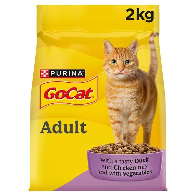 ASDA GO-CAT Chicken and Duck Dry Cat Food 2kg- Buy online at McGrocer