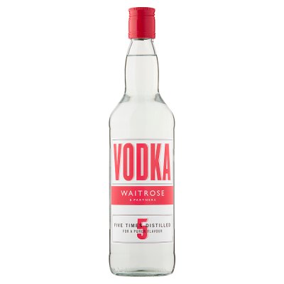 Waitrose vodka 70cl, UK version