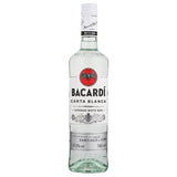 Bacardi Carta Blanca white rum 70cl - British product
