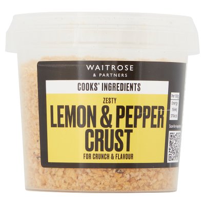 Cooks' Ingredients Lemon & Pepper seasoning crust 110g, UK version