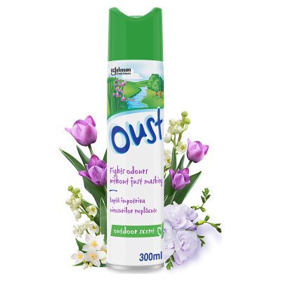 Oust odour eliminator aerosol outdoor scent 300ml, UK version