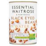 Waitrose Essential Blackeye Beans in Water 400g (British brand)