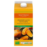 Waitrose orange juice with bits 1.75L - British product