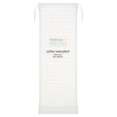 Waitrose essential mini cotton wool pleat 200g, UK version