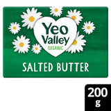 Yeo Valley organic salted butter 200g, imported from the UK