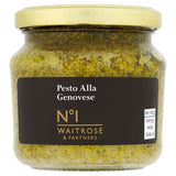 Waitrose No.1 Italian pesto alla genovese 190g, imported from the UK