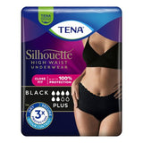 TENA Silhouette Plus M black high-waist incontinence underwear 9 pack (British brand)