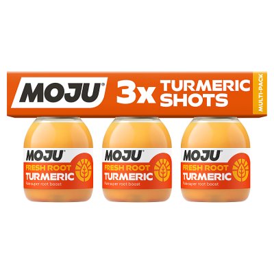 MOJU turmeric shots multipack 3 x 60ml, UK version