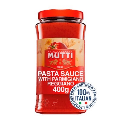 Mutti tomato pasta sauce with Parmesan 400g, UK version
