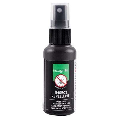 Incognito insect repellent mini-spray 50ml, imported from the UK