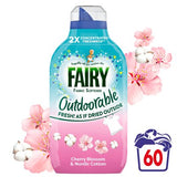 Fairy fabric softener Cherry Blossom and Nordic Cotton 839ml, UK version