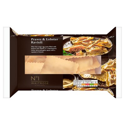 Waitrose No.1 prawn and lobster ravioli 250g (British brand)