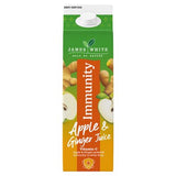James White apple and ginger juice 1 litre, imported from the UK