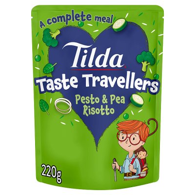 Tilda children's pesto and pea risotto 220g - British product