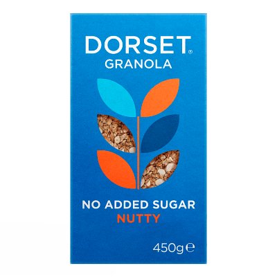 Dorset Cereals no added sugar nutty granola 450g, UK version