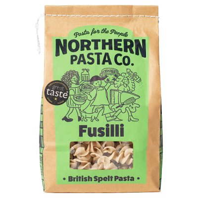 Northern Pasta Co spelt fusilli pasta 360g - British product