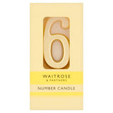 Waitrose Number 6 cake candle, size 1 each, UK version