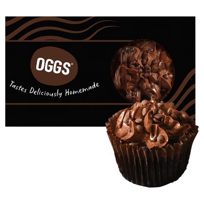 OGGS double chocolate cupcakes 2 pack, imported from the UK