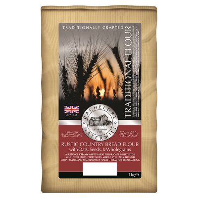 Bacheldre rustic country bread flour 1kg, imported from the UK