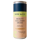 Dose & Co collagen sparkling drink lime and mint 250ml, UK version