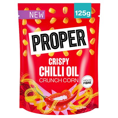 Proper Crunch Crispy Chilli Oil snack 125g - British product