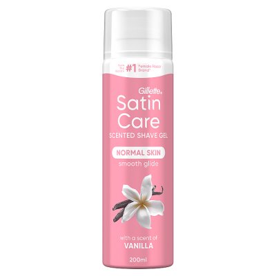 Venus Satin Care shave gel vanilla cashmere 200ml, imported from the UK