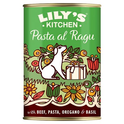 Lily's Kitchen Pasta al Ragu dog food 400g, UK version