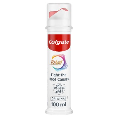 Colgate Total Active Prevention Original toothpaste pump 100ml, UK version