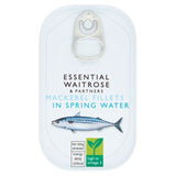 Waitrose Essential mackerel fillets in spring water 125g (British brand)