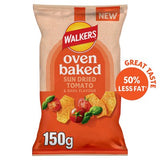 Walkers oven baked sun dried tomato and basil crisps 150g (British brand)