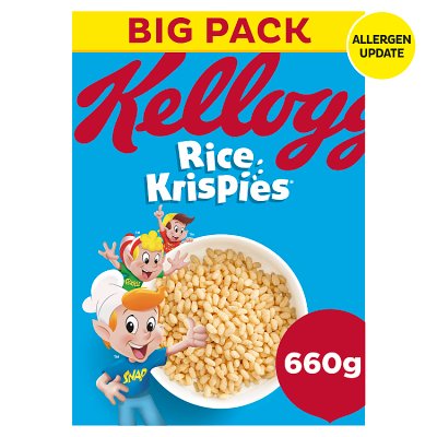 Kellogg's Rice Krispies breakfast cereal 660g (British brand)