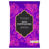 Waitrose mini poppadoms sharing snack 80g, UK version