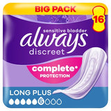 Always Discreet incontinence pads Long Plus 16s, UK version