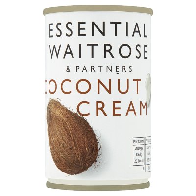 Waitrose Essential coconut cream 160ml, imported from the UK