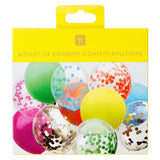 Talking Tables rainbow confetti balloons 12 pack 30cm - British product